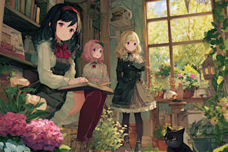 draw beautiful anime art illustration