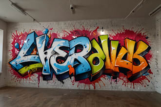 create graffiti pop art canvas designs and murals