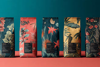 do coffee packaging, coffee bag, label design