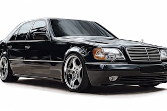 design realistic vector portrait of your car or any vehicle