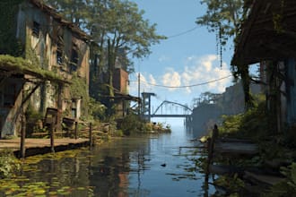 paint an environmental concept art