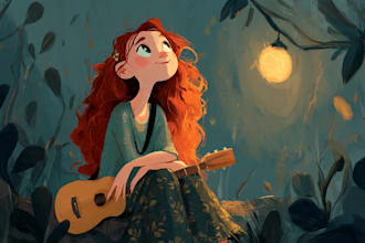 draw cartoon illustrations for you