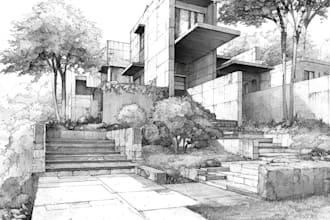 2d site plan, landscape plan, architect landscape plan, plot plan, garden design