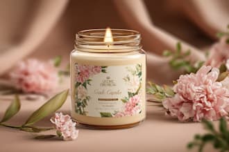 do candle label design, soap label, packaging and product label, product logo