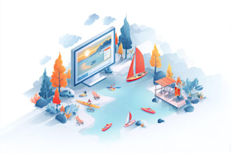 design flat, isometric vector illustration for web, app onboard, splash screen