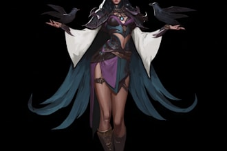 draw fantasy female, dnd illustration
