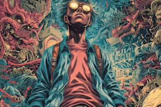 design creative music album cover art or music song artwork