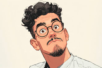 make cartoonist picture portrait comic, cartoon portrait
