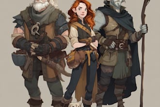 illustrate your ttrpg oc, vtm, fantasy, dnd character art