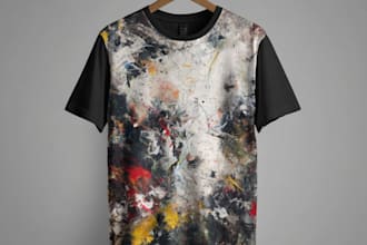 make minimalist retro vintage t shirt design