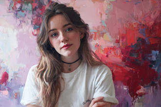 paint top notch acrylic portrait painting for you