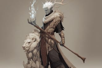 paint realistic or fantasy character art