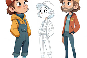 digital ilustration, character design, sketches