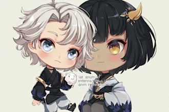 draw your character into cute chibi