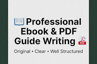 write a professional ebook or PDF guide for your brand