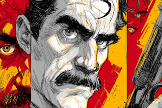 comic book illustration with comic book illustrator