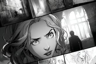 draw a custom cover for your book, comic or manga