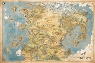 design realistic or stylized fantasy maps for writers