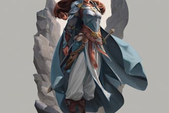 draw fantasy character illustration