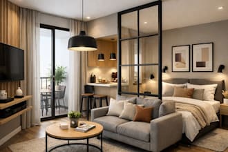 design a modern interior for your apartment or airbnb