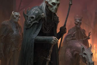 do a fantasy horror and fantasy horror art