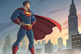 superhero character for comics