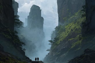 paint an environmental concept art