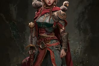 draw dnd character art and fantasy concept illustrations