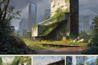 create concept art and illustration