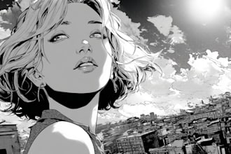 draw a comic book illustration comic art graphic novel cover