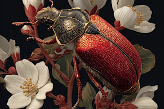do realistic insect illustrations