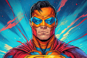 design you a marvelous character superhero