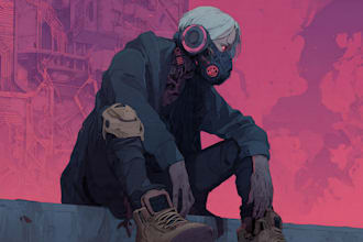 create cyberpunk and retro aesthetic characters