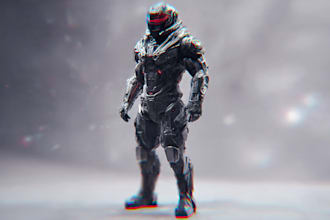 design robot ,sci fi mech and creature concept models