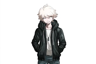 make fabulous character as a danganronpa sprite