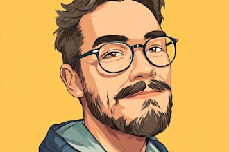 draw amazing vector cartoon portrait