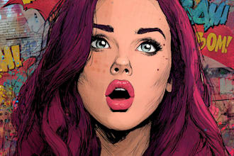 draw comic book illustration with comic book illustrator