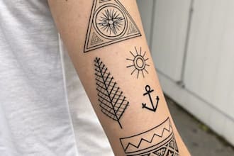 design minimalist tattoo arts