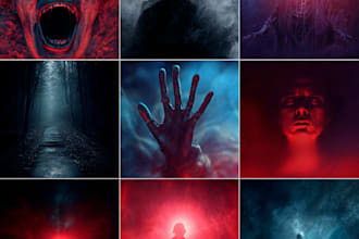 design youtube scary horror thumbnails