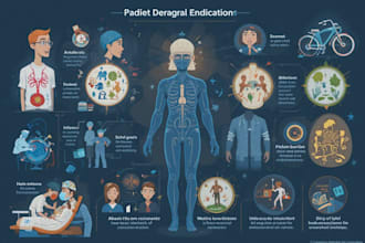 create patient education and infographic medical illustrations