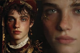 paint a realistic or fantasy portrait