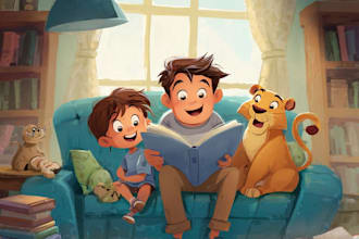 children story book illustration children story book
