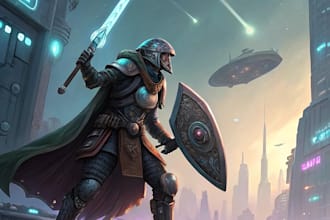 draw your dungeon and dragons or sci fi character