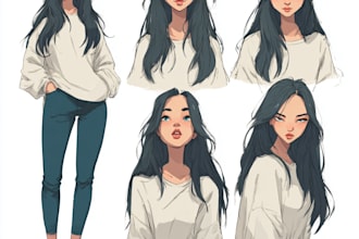 draw a anime character