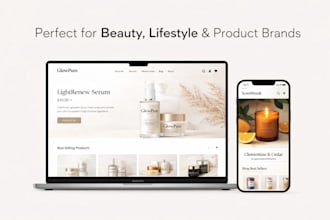 modern shopify website design for brands