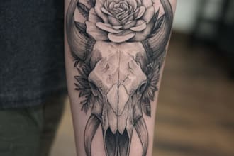 custom an abstract black tattoo design