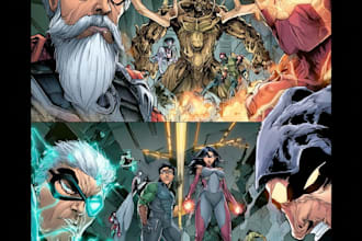 draw custom comic pages, manga or webtoons for you