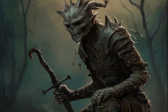design creepy fantasy horror character artwork