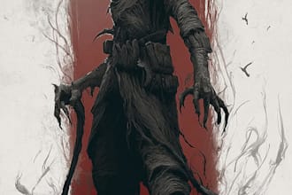 illustrate gothic fantasy horror characters