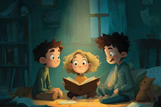 children story book illustration children story book